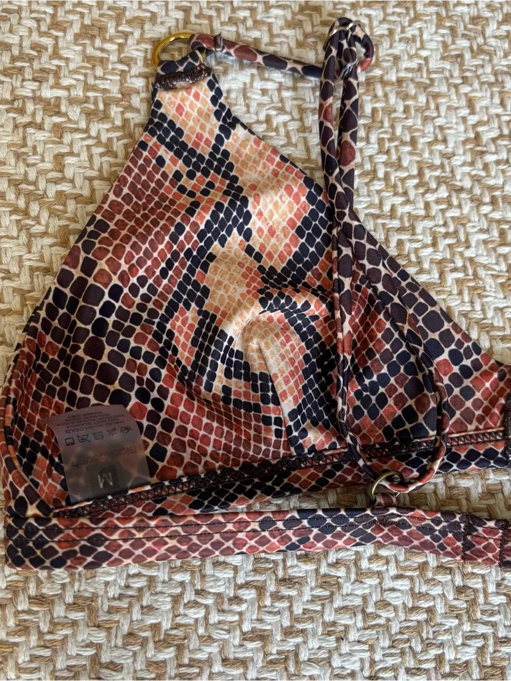 Blackbough Brown and Black Snake-Print Bikini Set - Picture 10 of 13